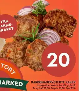 Coop Mega KARBONADER/STEKTE KAKER tilbud