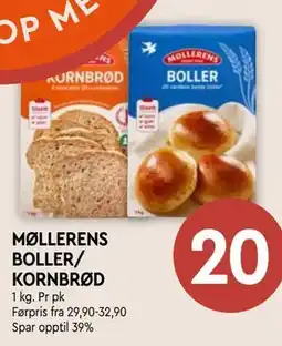 Coop Mega MØLLERENS BOLLER/ KORNBRØD tilbud