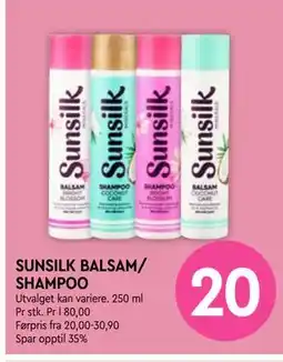 Coop Mega SUNSILK BALSAM/ SHAMPOO tilbud