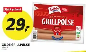 GILDE GRILLPØLSE