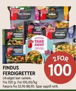 Coop Mega FINDUS FERDIGRETTER tilbud