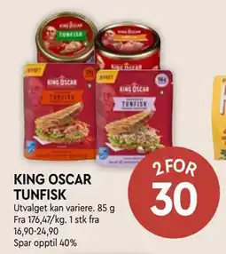 Coop Mega KING OSCAR TUNFISK tilbud