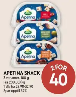 Coop Mega APETINA SNACK tilbud