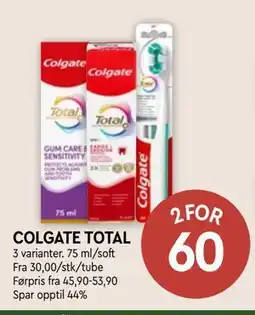 Coop Mega COLGATE TOTAL tilbud