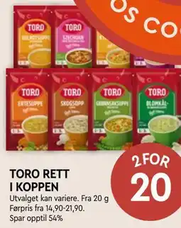 Coop Mega TORO RETT I KOPPEN tilbud