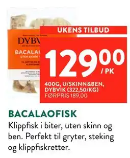 Jacobs BACALAOFISK tilbud