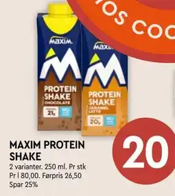 Coop Mega MAXIM PROTEIN SHAKE tilbud