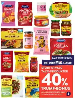 Jacobs STORT UTVALG TACO-PRODUKTER tilbud