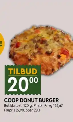 Coop Mega COOP DONUT BURGER tilbud