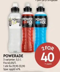 Coop Mega POWERADE tilbud