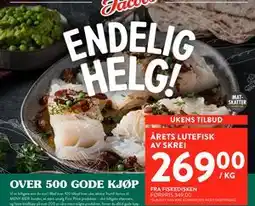 Jacobs ÅRETS LUTEFISK AV SKREI tilbud