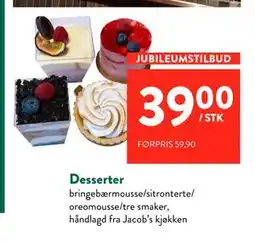 Jacobs Desserter tilbud