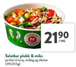 Jacobs Salatbar plukk & miks tilbud