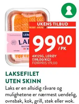 Jacobs LAKSEFILET UTEN SKINN tilbud