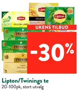 Jacobs Lipton/Twinings te tilbud