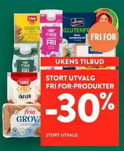 Jacobs STORT UTVALG FRI FOR-PRODUKTER tilbud