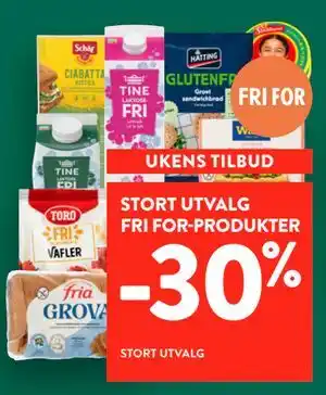 Jacobs STORT UTVALG FRI FOR-PRODUKTER tilbud