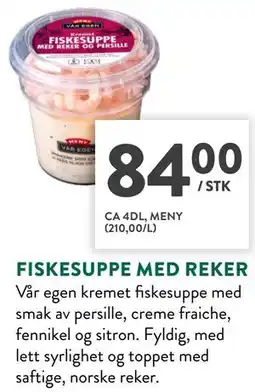Jacobs FISKESUPPE MED REKER tilbud