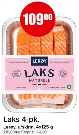 Spar Laks 4-pk tilbud