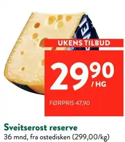 Jacobs Sveitserost reserve tilbud