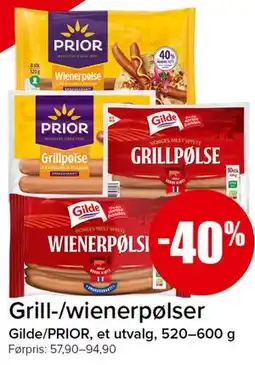 Spar Grill-/wienerpølser tilbud