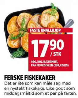 Meny Ferske fiskekaker tilbud