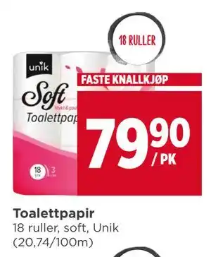 Meny Toalettpapir tilbud