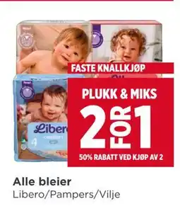 Meny Alle bleier tilbud