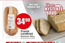 Spar Fransk Landbrød tilbud