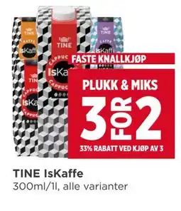 Meny TINE IsKaffe tilbud