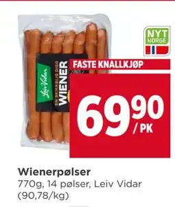 Meny Wienerpølser tilbud