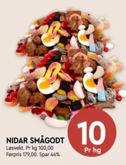 Coop Mega Nidar Smågodt tilbud