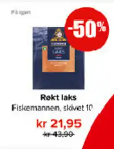 Spar Fiskemannen Røkt laks tilbud