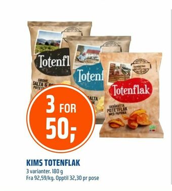 Coop Obs Kims totenflak tilbud