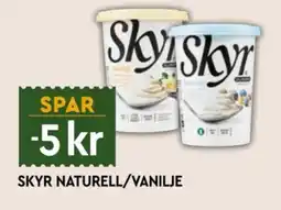 Coop Mega Skyr Naturell/Vanilje tilbud