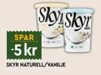 Coop Mega Skyr Naturell/Vanilje tilbud