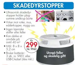 Nyttig Skadedyrstopper tilbud
