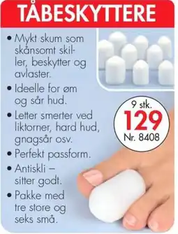 Nyttig Tåbeskyttere tilbud