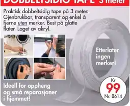 Nyttig Dobbeltsidig tape tilbud