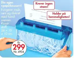 Nyttig Papirknuser tilbud