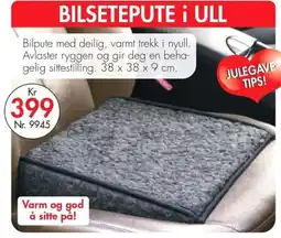 Nyttig Bilsetepute i ull tilbud
