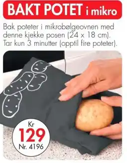 Nyttig Bakt Potet i mikro tilbud