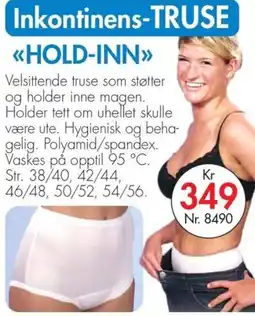 Nyttig Hold-inn inkontinens-truse tilbud