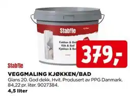 jem & fix VEGGMALING KJØKKEN/BAD tilbud