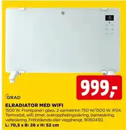 jem & fix ELRADIATOR MED WIFI tilbud