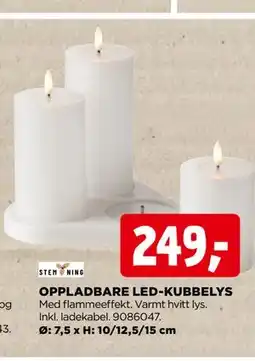 jem & fix OPPLADBARE LED-KUBBELYS tilbud