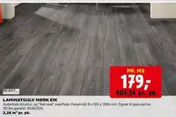 jem & fix LAMINATGULV MØRK EIK tilbud