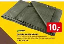 jem & fix GRØNN PRESENNING tilbud