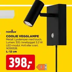jem & fix COOLIE VEGGLAMPE tilbud