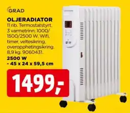 jem & fix Grad oljeradiator tilbud
